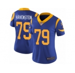 Women's Nike Los Angeles Rams #79 Rob Havenstein Vapor Untouchable Limited Royal Blue Alternate NFL Jersey