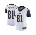 Women's Nike Los Angeles Rams #81 Gerald Everett Vapor Untouchable Limited White NFL Jersey