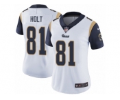 Women's Nike Los Angeles Rams #81 Torry Holt Vapor Untouchable Limited White NFL Jersey