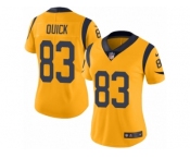 Women's Nike Los Angeles Rams #83 Brian Quick Limited Gold Rush NFL Jersey