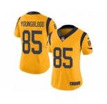 Women's Nike Los Angeles Rams #85 Jack Youngblood Limited Gold Rush NFL Jersey