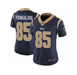 Women's Nike Los Angeles Rams #85 Jack Youngblood Vapor Untouchable Limited Navy Blue Team Color NFL Jersey