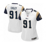 Women's Nike Los Angeles Rams #91 Dominique Easley Game White NFL Jersey