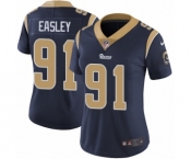 Women's Nike Los Angeles Rams #91 Dominique Easley Navy Blue Team Color Vapor Untouchable Limited Player NFL Jersey