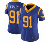 Women's Nike Los Angeles Rams #91 Dominique Easley Royal Blue Alternate Vapor Untouchable Limited Player NFL Jersey