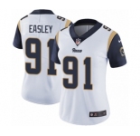 Women's Nike Los Angeles Rams #91 Dominique Easley White Vapor Untouchable Limited Player NFL Jersey