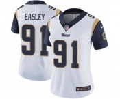 Women's Nike Los Angeles Rams #91 Dominique Easley White Vapor Untouchable Limited Player NFL Jersey