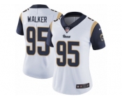Women's Nike Los Angeles Rams #95 Tyrunn Walker Vapor Untouchable Limited White NFL Jersey