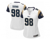 Women's Nike Los Angeles Rams #98 Connor Barwin Limited White NFL Jersey