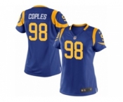 Women's Nike Los Angeles Rams #98 Quinton Coples Limited Royal Blue Alternate NFL Jersey