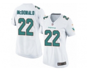 Women's Nike Miami Dolphins #22 T.J. McDonald Limited White NFL Jersey
