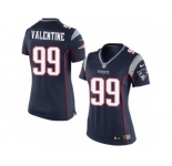 Women's Nike New England Patriots #99 Vincent Valentine Limited Navy Blue Team Color NFL Jersey