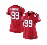 Women's Nike New England Patriots #99 Vincent Valentine Limited Red Alternate NFL Jersey