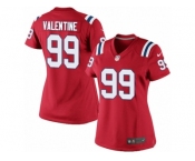 Women's Nike New England Patriots #99 Vincent Valentine Limited Red Alternate NFL Jersey
