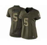 nike women nfl jerseys st. louis rams #5 foles army green[nike Limited Salute To Service]