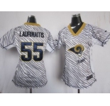 nike women nfl jerseys st. louis rams #55 laurinaitis [fem fan zebra]