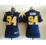nike women nfl jerseys st. louis rams #94 quinn blue[nike]