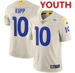 Youth Los Angeles Rams #10 Cooper Kupp 2020 Bone Vapor Limited Stitched NFL Jersey