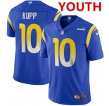 Youth Los Angeles Rams #10 Cooper Kupp 2020 Royal Vapor Limited Stitched NFL Jersey