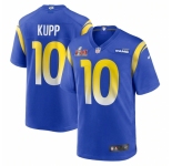 Youth Los Angeles Rams #10 Cooper Kupp Blue Nike Royal Super Bowl LVI Patch Jersey