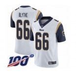 Youth Los Angeles Rams #66 Austin Blythe White Vapor Untouchable Limited Player 100th Season Football Jersey