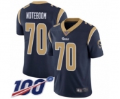 Youth Los Angeles Rams #70 Joseph Noteboom Navy Blue Team Color Vapor Untouchable Limited Player 100th Season Football Jersey