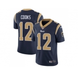 Youth Nike Los Angeles Rams #12 Brandin Cooks Navy Blue Team Color Stitched NFL Vapor Untouchable Limited Jersey