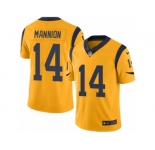 Youth Nike Los Angeles Rams #14 Sean Mannion Limited Gold Rush NFL Jersey