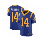 Youth Nike Los Angeles Rams #14 Sean Mannion Vapor Untouchable Limited Royal Blue Alternate NFL Jersey