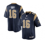 Youth Nike Los Angeles Rams #16 Jared Goff Navy Blue Team Color NFL Jersey