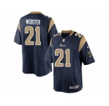 Youth Nike Los Angeles Rams #21 Kayvon Webster Limited Navy Blue Team Color NFL Jersey