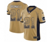 Youth Nike Los Angeles Rams #21 Nolan Cromwell Limited Gold Rush Drift Fashion NFL Jersey