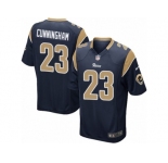 Youth Nike Los Angeles Rams #23 Benny Cunningham Game Navy Blue Team Color NFL Jersey