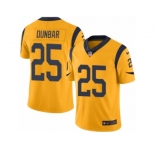 Youth Nike Los Angeles Rams #25 Lance Dunbar Limited Gold Rush NFL Jersey