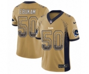 Youth Nike Los Angeles Rams #50 Samson Ebukam Limited Gold Rush Drift Fashion NFL Jersey