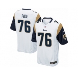 Youth Nike Los Angeles Rams #76 Orlando Pace Game White NFL Jersey