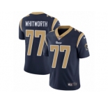 Youth Nike Los Angeles Rams #77 Andrew Whitworth Vapor Untouchable Limited Navy Blue Team Color NFL Jersey