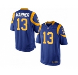 Youth Nike St. Louis Rams #13 Kurt Warner Royal Blue Alternate Stitched Jersey