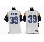 nike youth nfl jerseys st. louis rams #39 jackson white[nike]
