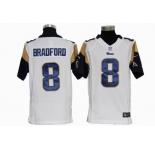 nike youth nfl jerseys st. louis rams #8 bradford white[nike]