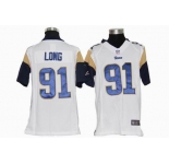 nike youth nfl jerseys st. louis rams #91 long white[nike]