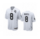 Las Vegas Raiders #8 Marcus Mariota White 2020 Inaugural Season Game Jersey