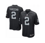 Men Nike Oakland Raiders #2 Giorgio Tavecchio Game Black Team Color NFL Jersey