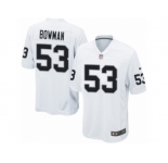 Men Nike Oakland Raiders #53 NaVorro Bowman Game White NFL Jersey