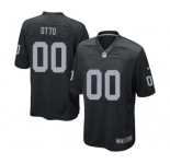 Men's Nike Oakland Raiders #0 Jim Otto Game Black Team Color NFL Jersey