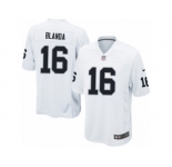 Men's Nike Oakland Raiders #16 George Blanda Game White NFL Jersey