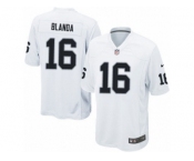 Men's Nike Oakland Raiders #16 George Blanda Game White NFL Jersey
