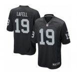 Men's Nike Oakland Raiders #19 Brandon LaFell Game Black Team Color NFL Jersey