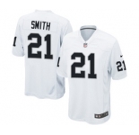 Men's Nike Oakland Raiders #21 Sean Smith Game White NFL Jersey
