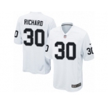 Men's Nike Oakland Raiders #30 Jalen Richard Game White NFL Jersey